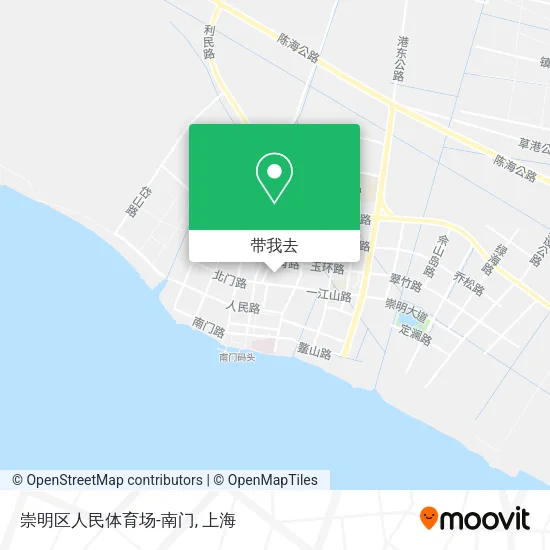 崇明区人民体育场-南门地图