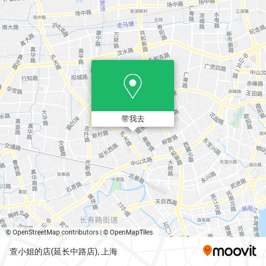 萱小姐的店(延长中路店)地图