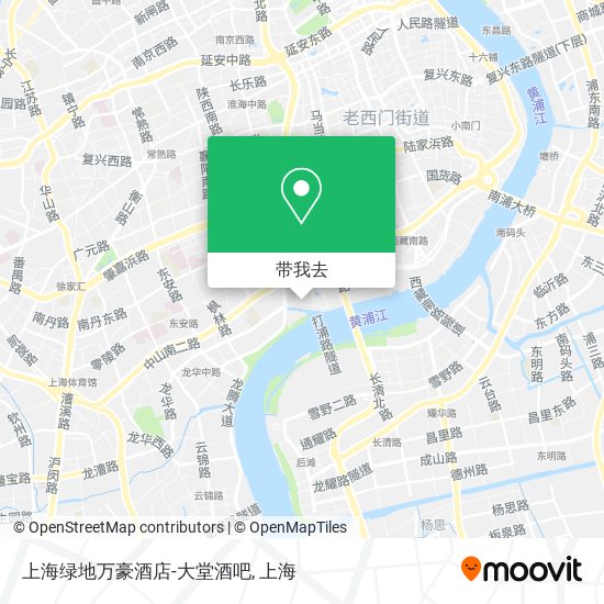 上海绿地万豪酒店-大堂酒吧地图