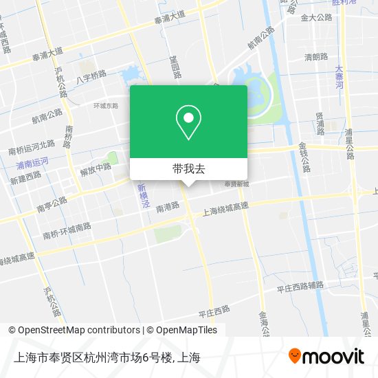 上海市奉贤区杭州湾市场6号楼地图
