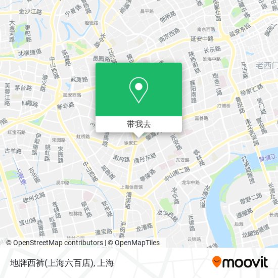 地牌西裤(上海六百店)地图