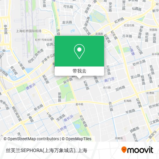 丝芙兰SEPHORA(上海万象城店)地图
