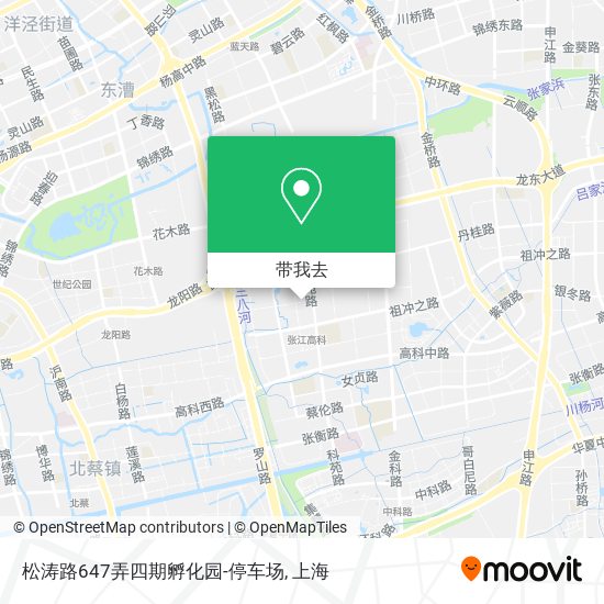 松涛路647弄四期孵化园-停车场地图