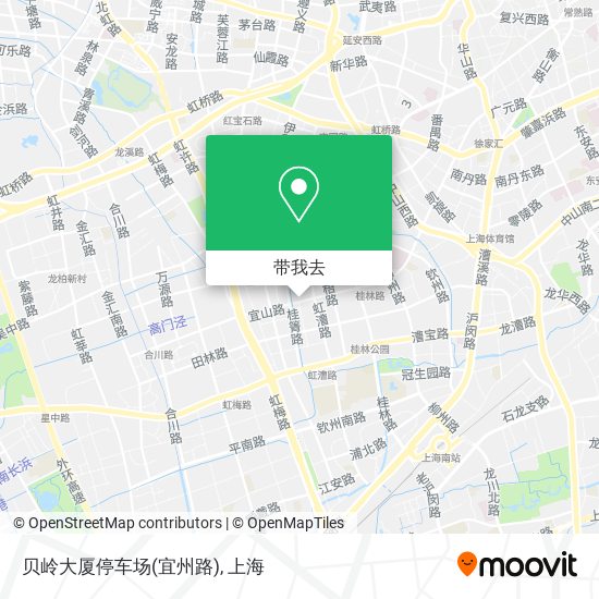 贝岭大厦停车场(宜州路)地图