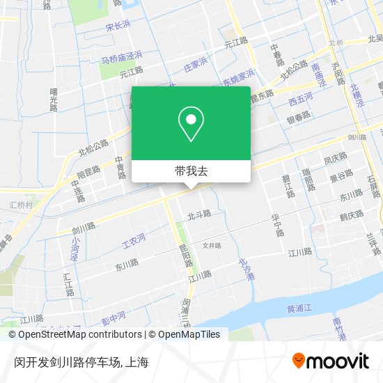 闵开发剑川路停车场地图