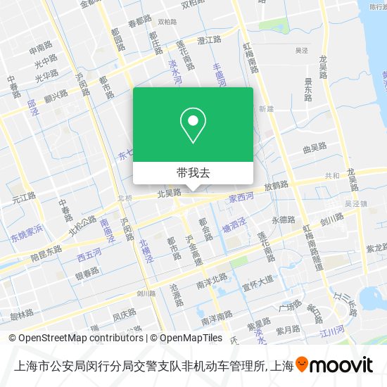 上海市公安局闵行分局交警支队非机动车管理所地图