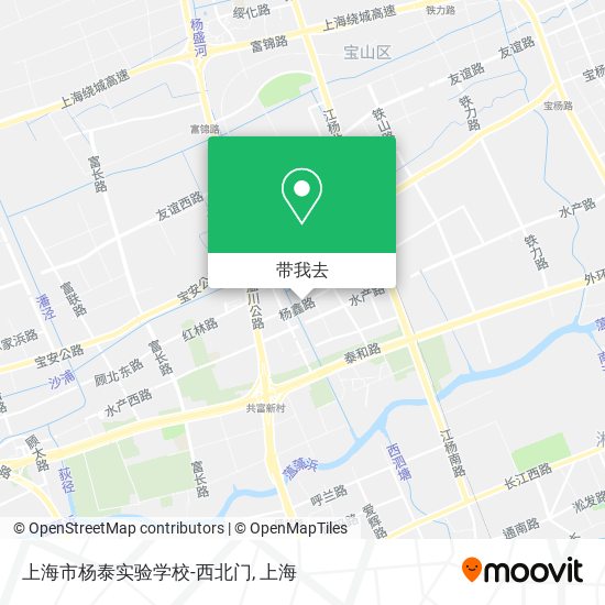 上海市杨泰实验学校-西北门地图