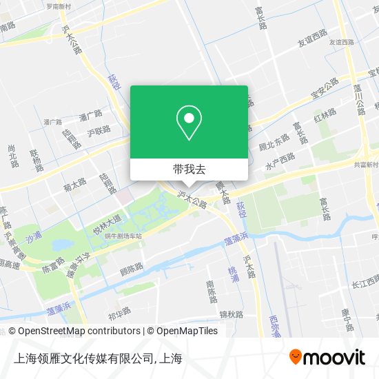 上海领雁文化传媒有限公司地图