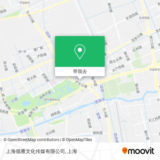 上海领雁文化传媒有限公司地图