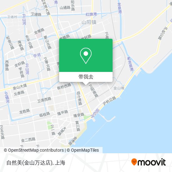 自然美(金山万达店)地图