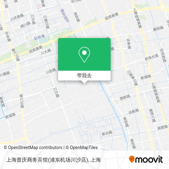 上海普庆商务宾馆(浦东机场川沙店)地图