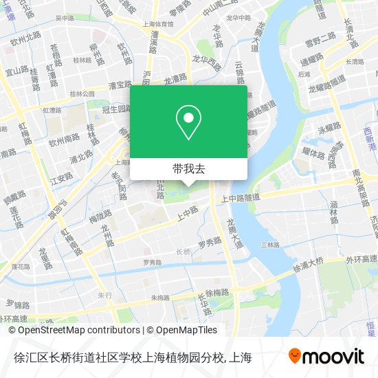 徐汇区长桥街道社区学校上海植物园分校地图