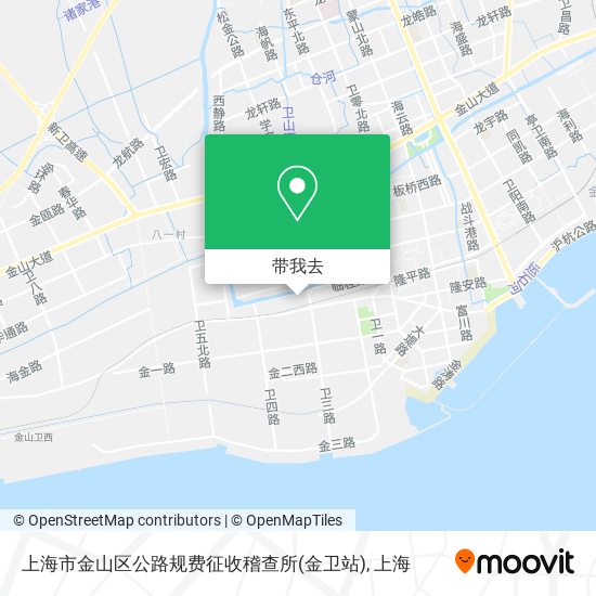 上海市金山区公路规费征收稽查所(金卫站)地图