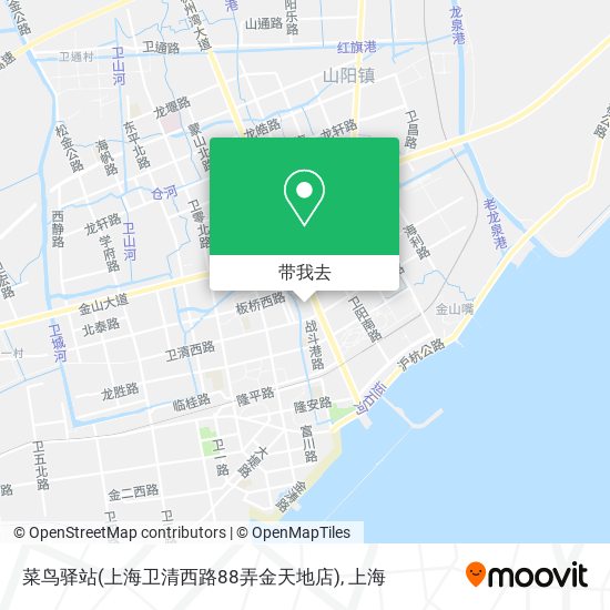 菜鸟驿站(上海卫清西路88弄金天地店)地图
