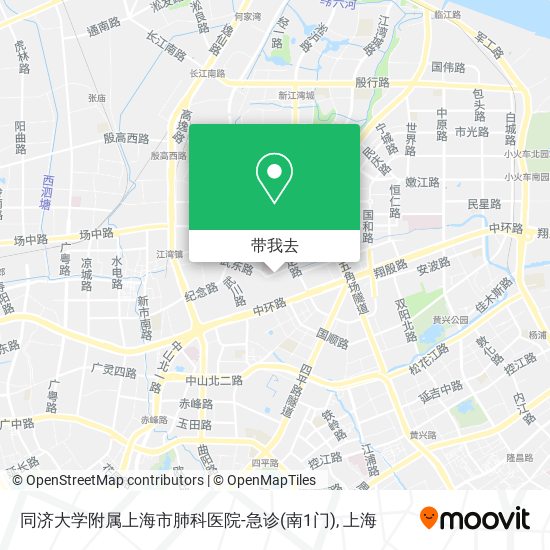 同济大学附属上海市肺科医院-急诊(南1门)地图