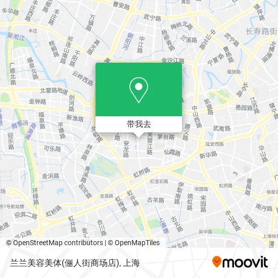 兰兰美容美体(俪人街商场店)地图