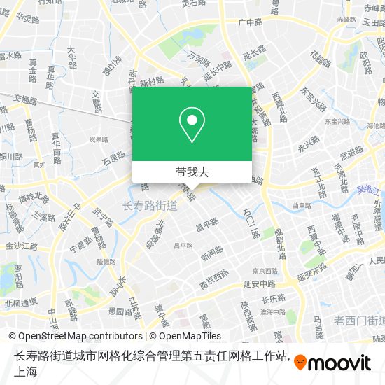 长寿路街道城市网格化综合管理第五责任网格工作站地图