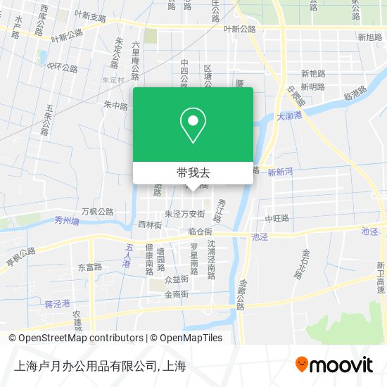 上海卢月办公用品有限公司地图