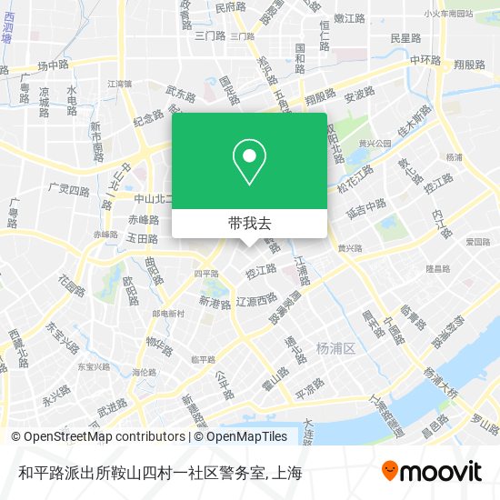 和平路派出所鞍山四村一社区警务室地图