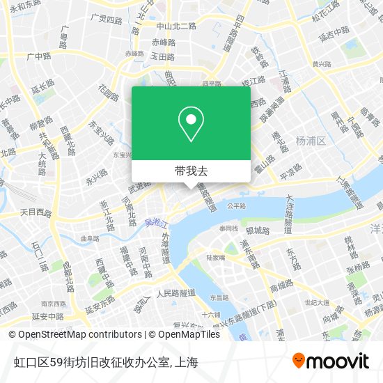 虹口区59街坊旧改征收办公室地图