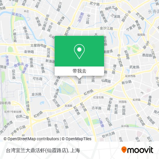 台湾宜兰大鼎活虾(仙霞路店)地图