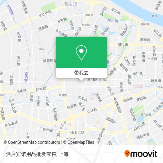 酒店宾馆用品批发零售地图