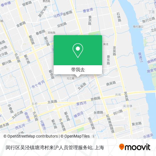 闵行区吴泾镇塘湾村来沪人员管理服务站地图