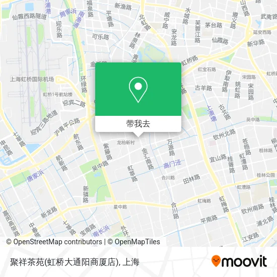 聚祥茶苑(虹桥大通阳商厦店)地图