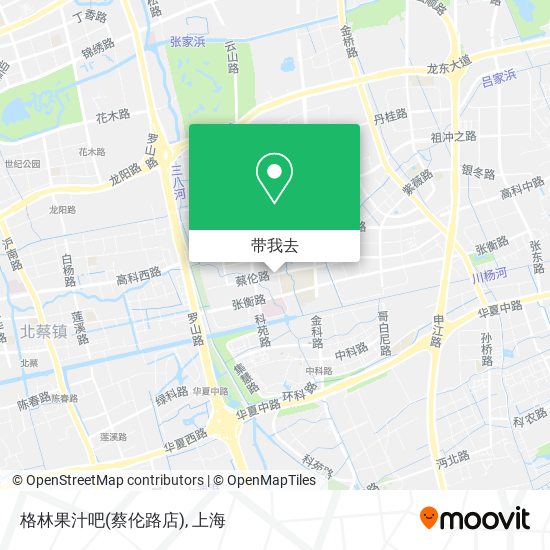 格林果汁吧(蔡伦路店)地图