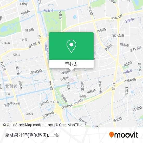 格林果汁吧(蔡伦路店)地图