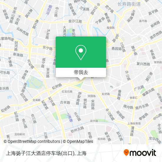 上海扬子江大酒店停车场(出口)地图