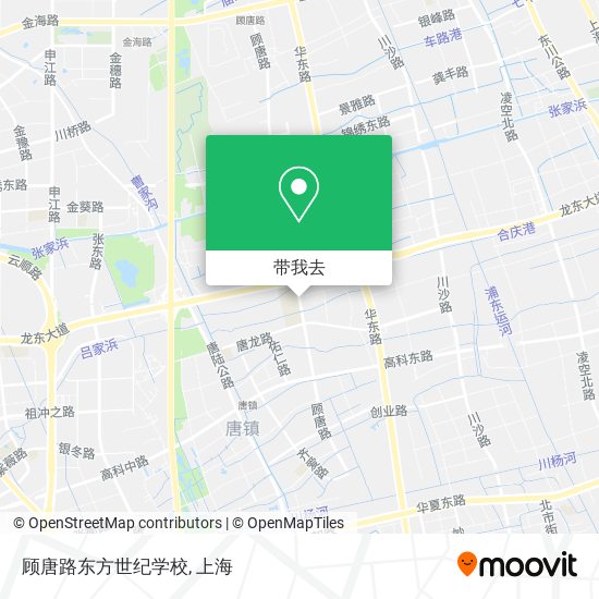 顾唐路东方世纪学校地图