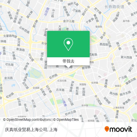 庆真纸业贸易上海公司地图