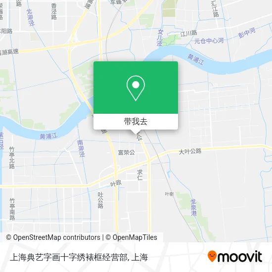 上海典艺字画十字绣裱框经营部地图
