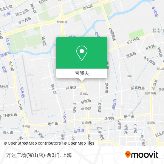 万达广场(宝山店)-西3门地图