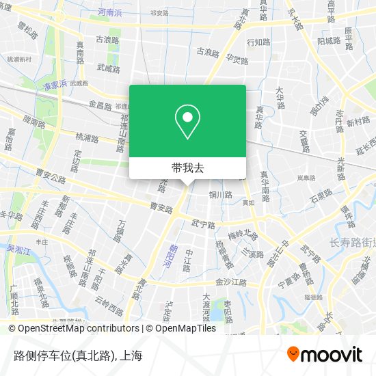 路侧停车位(真北路)地图