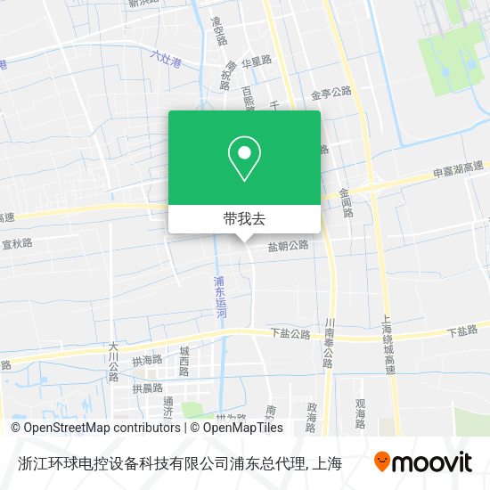 浙江环球电控设备科技有限公司浦东总代理地图