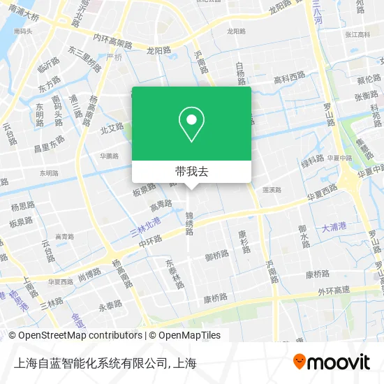 上海自蓝智能化系统有限公司地图