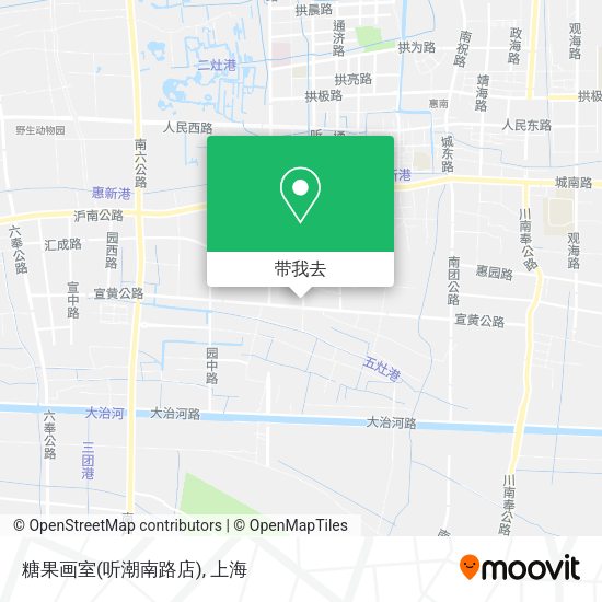 糖果画室(听潮南路店)地图