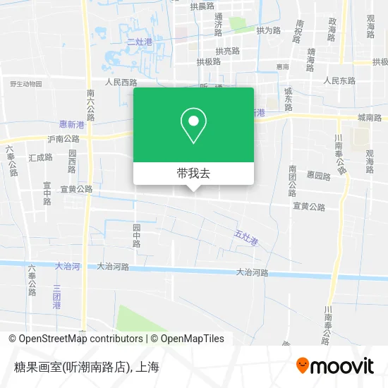 糖果画室(听潮南路店)地图