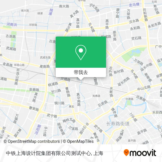 中铁上海设计院集团有限公司测试中心地图