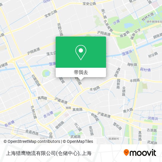 上海猎鹰物流有限公司(仓储中心)地图
