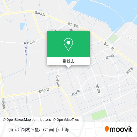 上海宝冶钢构压型厂(西南门)地图