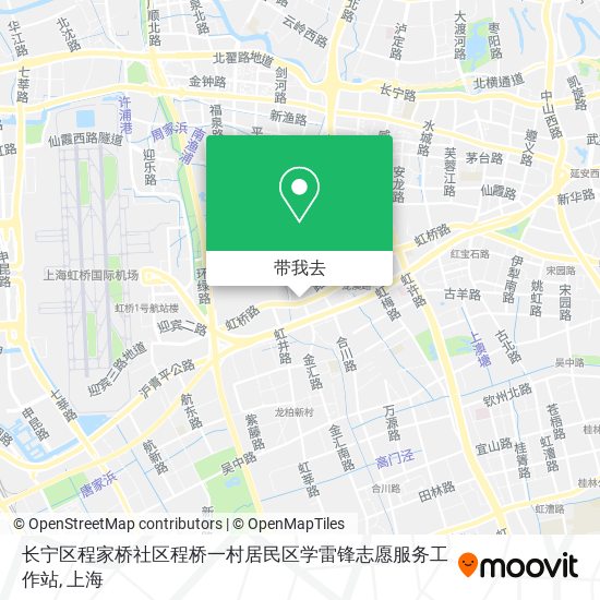 长宁区程家桥社区程桥一村居民区学雷锋志愿服务工作站地图