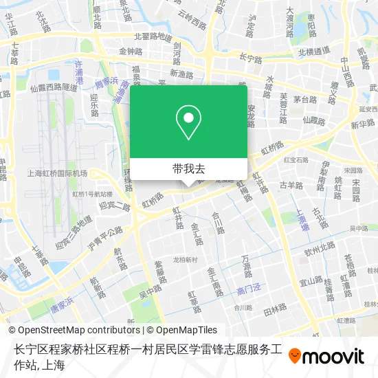 长宁区程家桥社区程桥一村居民区学雷锋志愿服务工作站地图