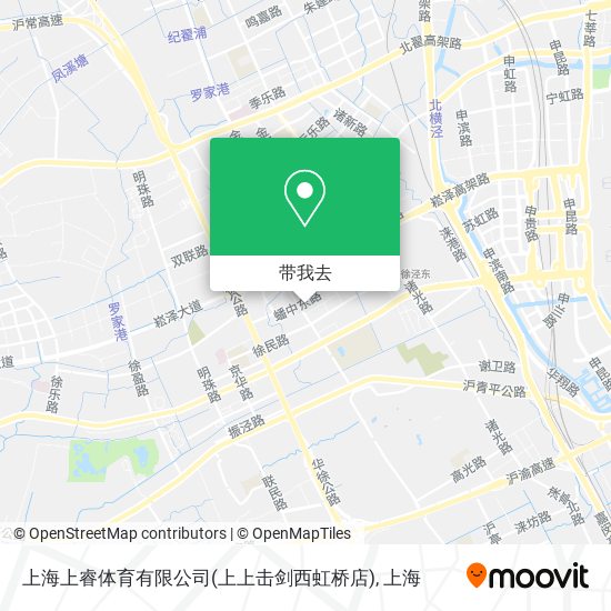 上海上睿体育有限公司(上上击剑西虹桥店)地图