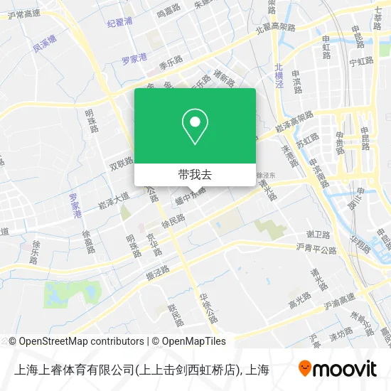 上海上睿体育有限公司(上上击剑西虹桥店)地图
