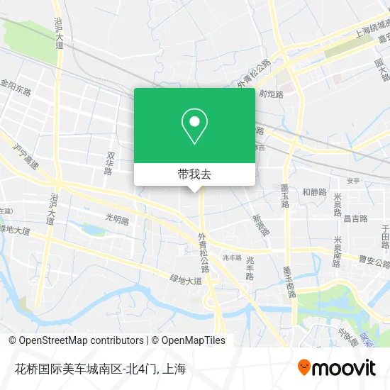 花桥国际美车城南区-北4门地图