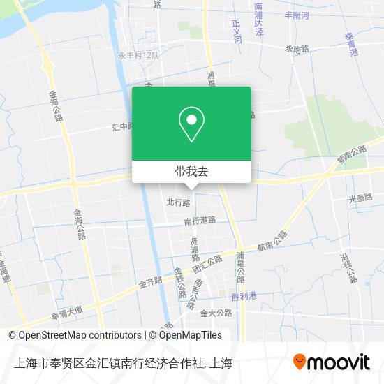 上海市奉贤区金汇镇南行经济合作社地图