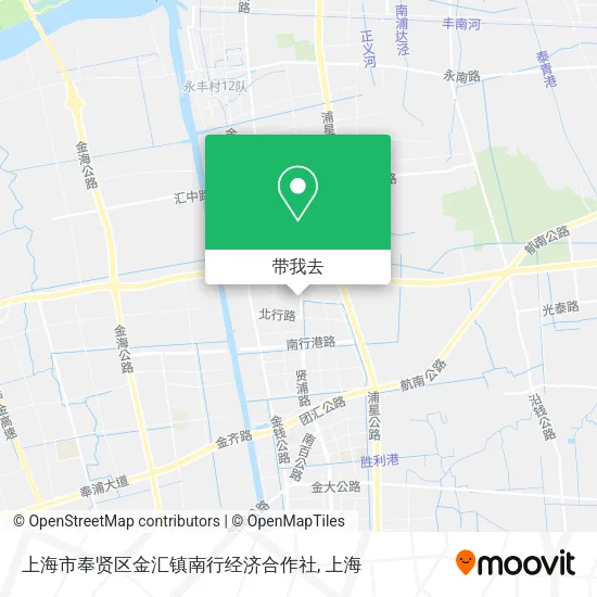 上海市奉贤区金汇镇南行经济合作社地图